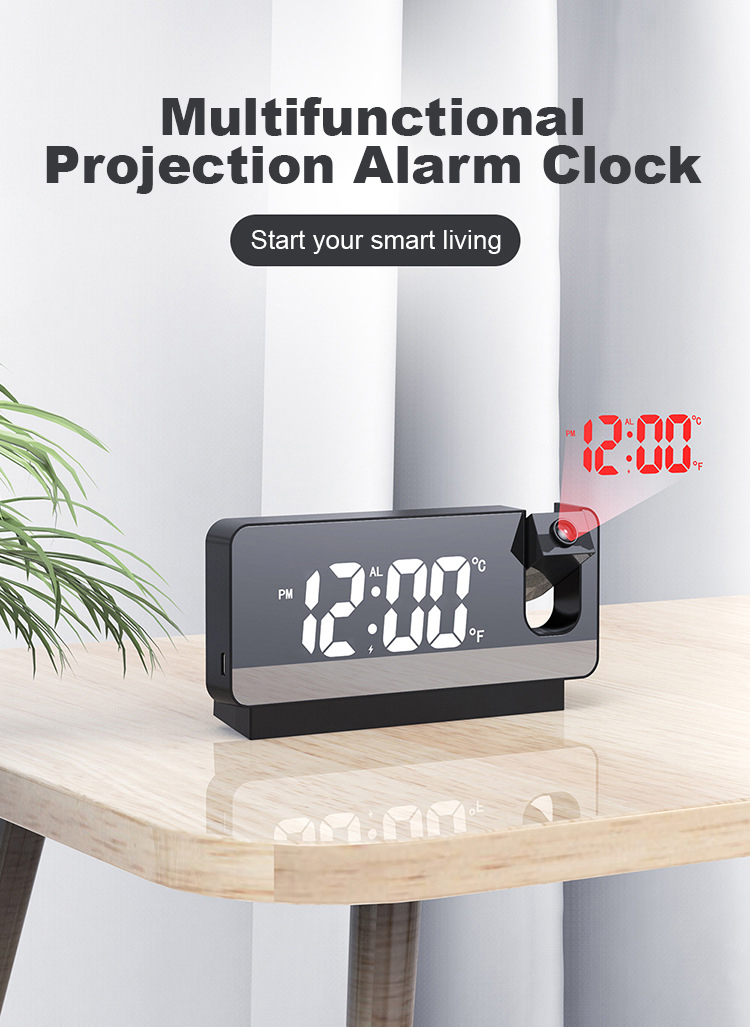 Smart Projection Clock – Multifunctional with Time, Temperature, and ...